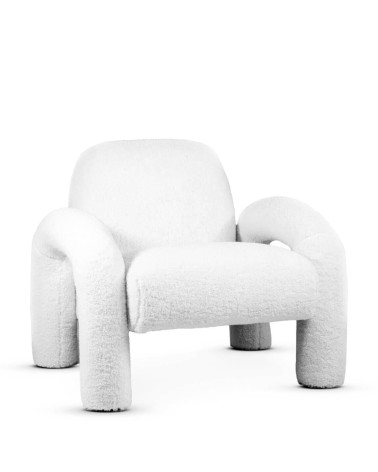 MIA - Armchair upholstered in wool 88 x 81 x 74