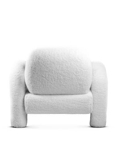 MIA - Armchair upholstered in wool 88 x 81 x 74