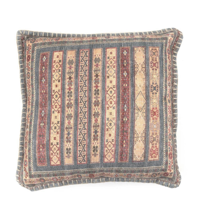 KENIA - Coussin en coton multicolore 45 x 45