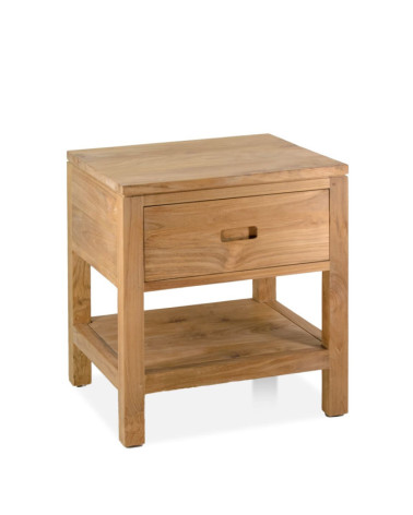 TEIDE - Teak nightstand 45 x 40 x 52