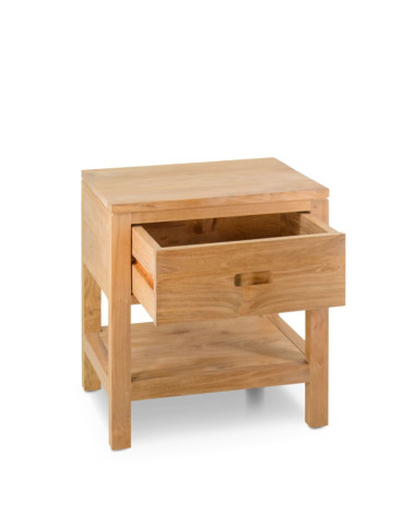 TEIDE - Teak nightstand 45 x 40 x 52