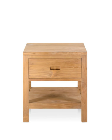 TEIDE - Teak nightstand 45 x 40 x 52