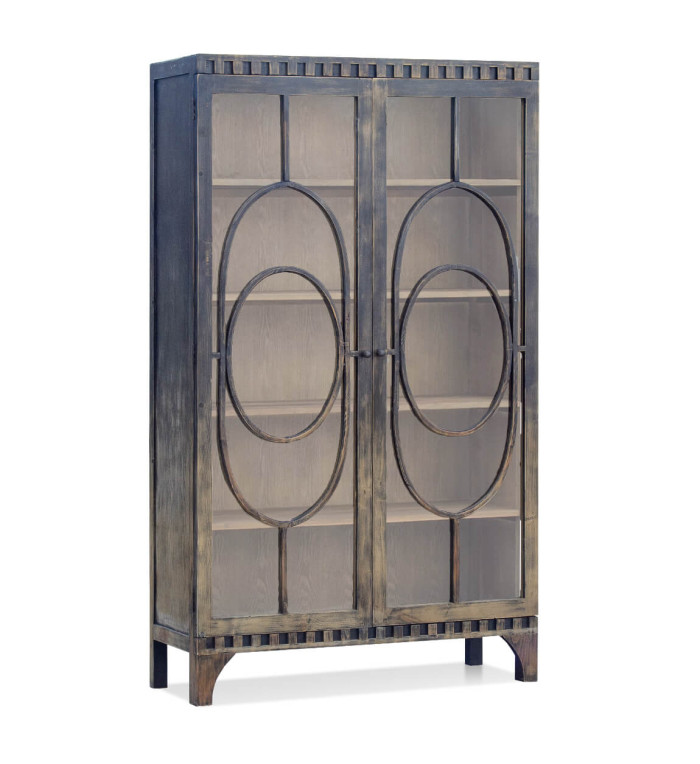 CORDOBA - Pine Wood Display Cabinet 120 x 45 x 205