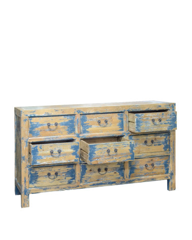 CORDOBA - Pine Wood Chest of Drawers 150 x 45 x 90