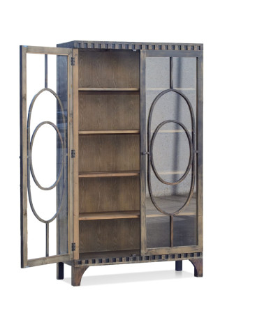 CORDOBA - Vitrine aus Kiefernholz 120 x 45 x 205