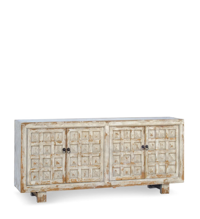 CORDOBA - Buffet em madeira de pinho branqueado 206 x 45 x 87