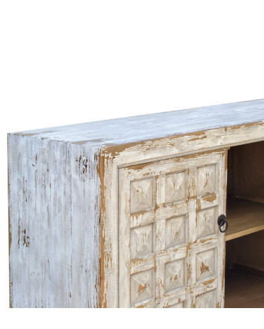 CORDOBA - Bleached Pine Wood Buffet 206 x 45 x 87