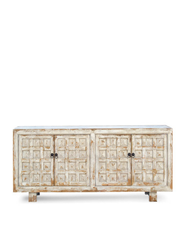 CORDOBA - Bleached Pine Wood Buffet 206 x 45 x 87