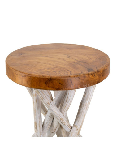 Teak side table 36 x 36 x 45