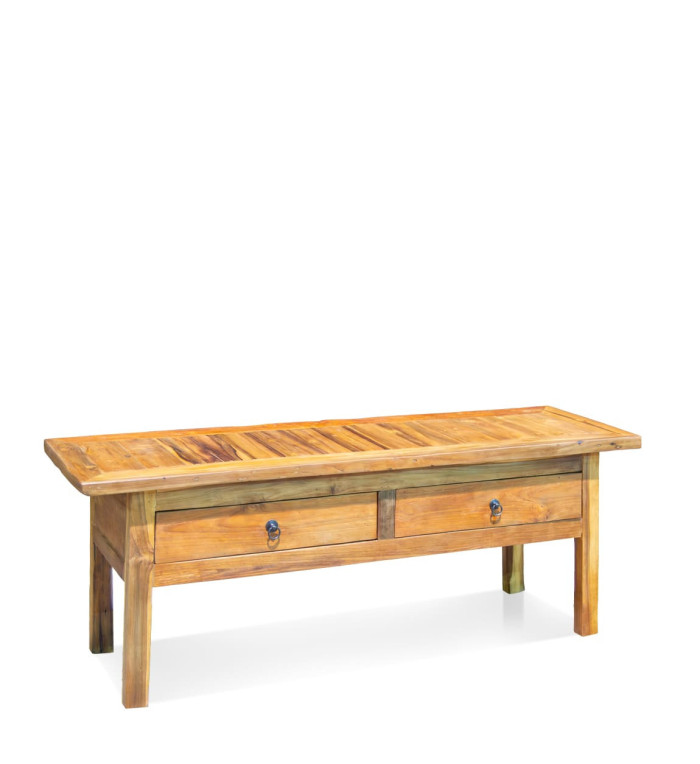 Table basse en teck 130 x 40 x 50