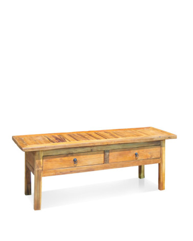 Table basse en teck 130 x 40 x 50