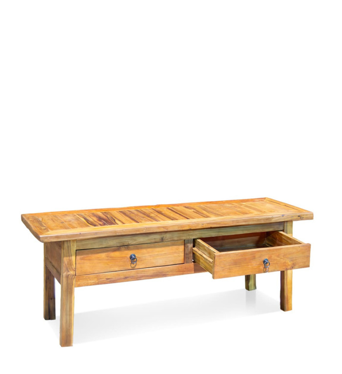 Table basse en teck 130 x 40 x 50