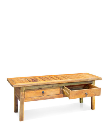 Table basse en teck 130 x 40 x 50