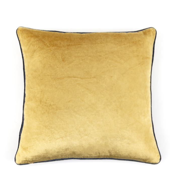 DELHI - Set of 2 cushions in gold velvet 45 x 45