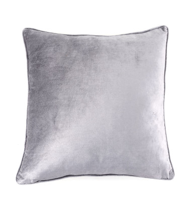 DELHI - Set of 2 cushions in silver velvet 45 x 45