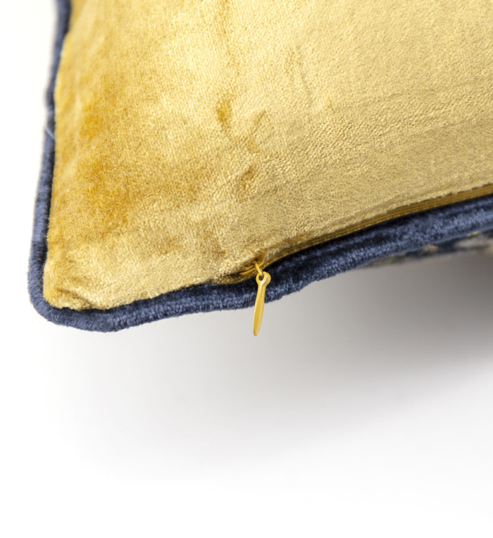 DELHI - Set of 2 cushions in gold velvet 30 x 50