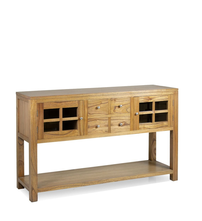 MERAPI – Sideboard in Mindi wood 128 x 40 x 80