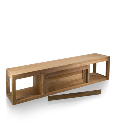 TEIDE - Console flottante en teck 110 x 25 x 30