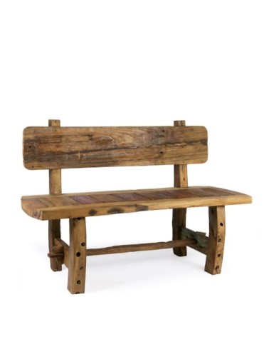 Recycled teak bench 130 x 50 x 90