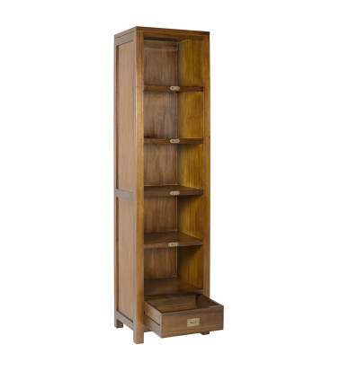 FLAMINGO - Narrow mahogany bookcase 50 x 40 x 190