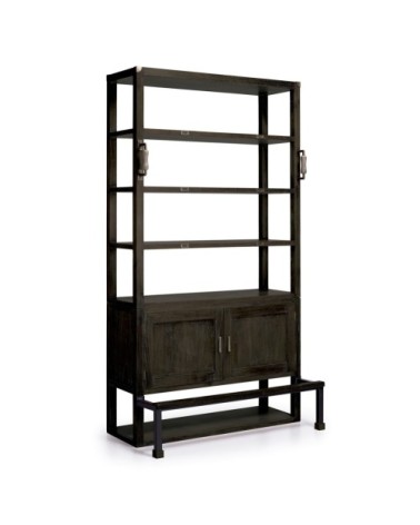 INDUSTRIAL - Biblioteca em mindi 120 x 40-63 x 220