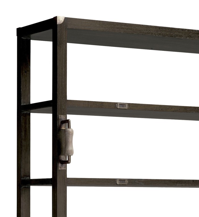 INDUSTRIAL - Biblioteca em mindi 120 x 40-63 x 220