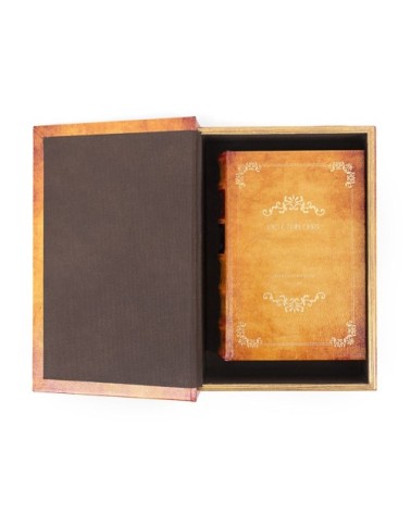 Faux-leather book s/2 19 x 7 x 27 / 14 x 5 x 20