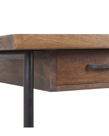 PIPA - Bureau en manguier et fer 135 x 55 x 78