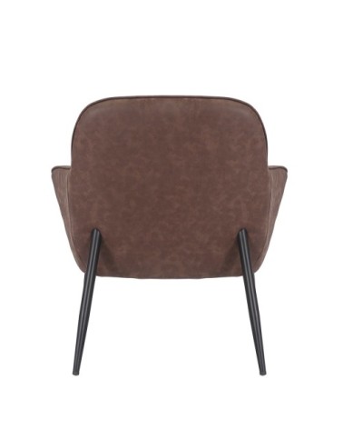 DETROIT - Fauteuil en fer et PU 73 x 80 x 83