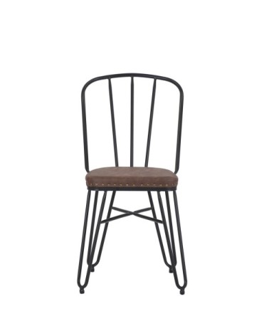 DETROIT - Iron and PU chair 55 x 45 x 86