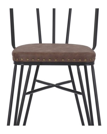 DETROIT - Iron and PU chair 55 x 45 x 86