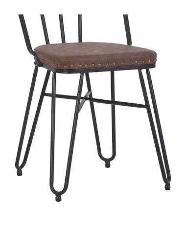 DETROIT - Iron and PU chair 55 x 45 x 86