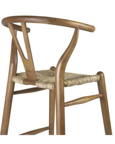 NIMES - Mindi and rattan chair 50 x 45 x 97