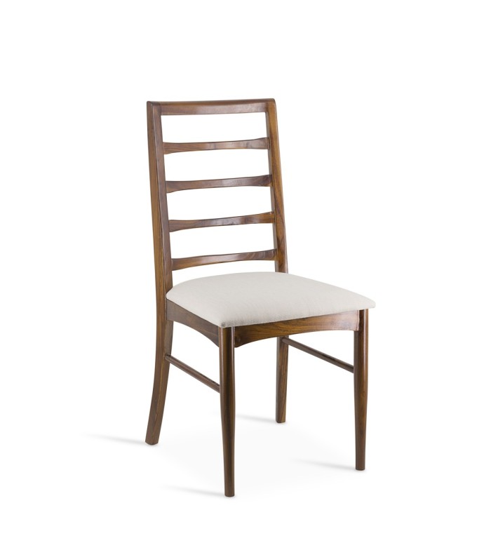 KATE - Teak and polyester chair 48 x 47 x 95