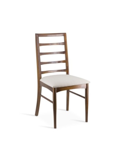 KATE - Teak and polyester chair 48 x 47 x 95