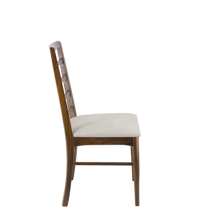 KATE - Teak and polyester chair 48 x 47 x 95