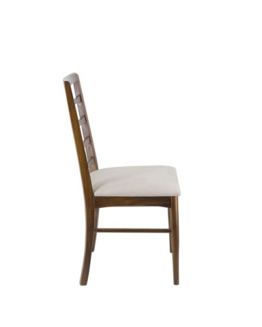 KATE - Teak and polyester chair 48 x 47 x 95