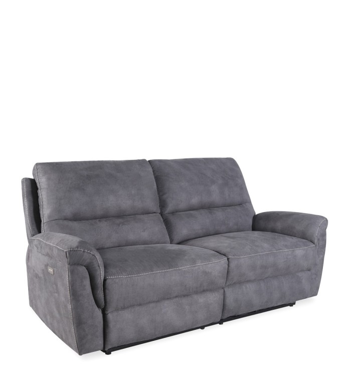 BASIL - sofa reclinable electrico 100% poliester 208 x 93-120 x 100
