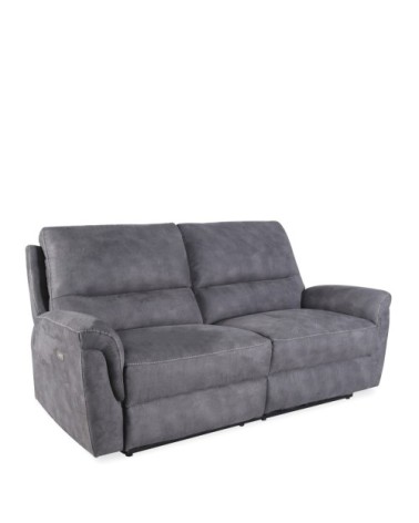 BASIL - Canapé électrique inclinable 100% polyester 208 x 93-120 x 100