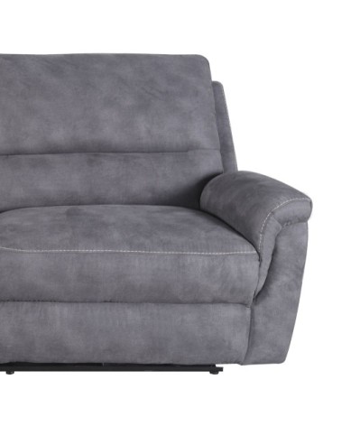 BASIL - Canapé électrique inclinable 100% polyester 208 x 93-120 x 100