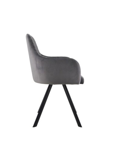 MELISSA - Iron and polyester armchair 58 x 55 x 83