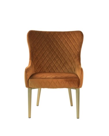 MELISSA - Fauteuil en fer et polyester 70 x 63 x 86