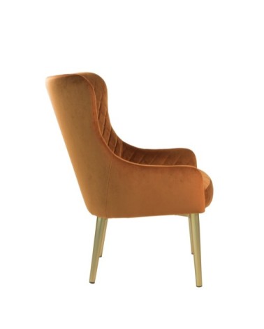 MELISSA - Fauteuil en fer et polyester 70 x 63 x 86