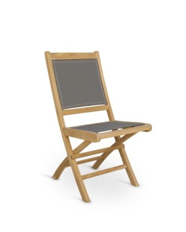 GARDEN - Folding teak garden chair 45 x 60 x 90