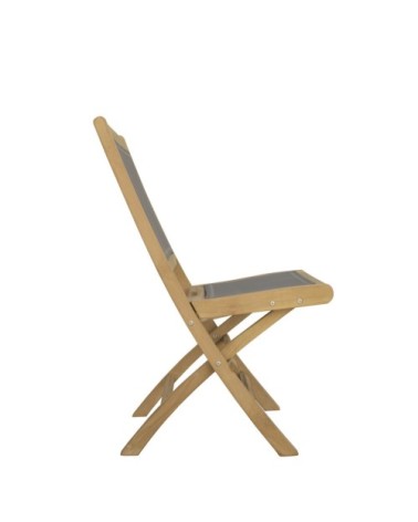 GARDEN - Folding teak garden chair 45 x 60 x 90