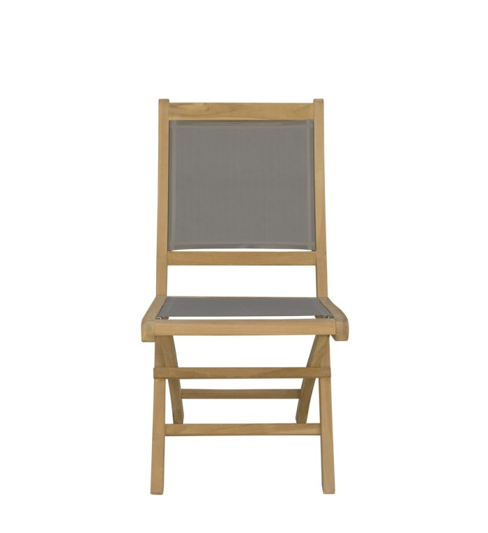 GARDEN - Folding teak garden chair 45 x 60 x 90