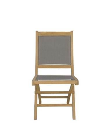 GARDEN - Folding teak garden chair 45 x 60 x 90