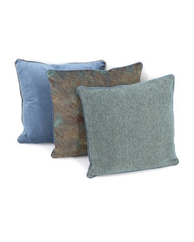 OSCAR - Blue colour polyester cushion 45 x 45