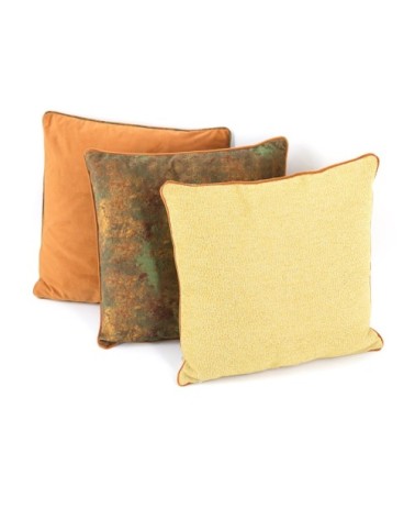 OSCAR - Orange colour polyester cushion 45 x45