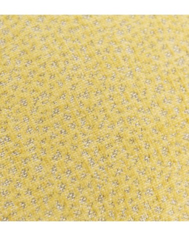 OSCAR - Yellow colour polyester cushion with texture 45 x 45